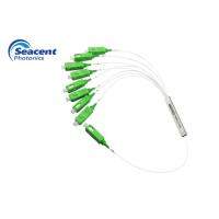 Buy cheap Low Insertion Loss PLC Optical Fiber Splitter , Steel Tube 1x8 Plc Splitter product