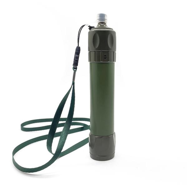 Buy cheap Outdoor Flushable Water Filter Straw Portable Water Purifier Straw Hiking Camping Emergency Survival from wholesalers