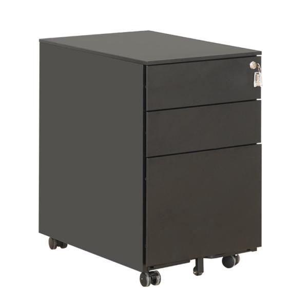Buy cheap Black 0.5 - 1.2mm Lockable Storage Cabinet , Metal Office Mobile Pedestal from wholesalers