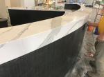White Calacatta calacatta quartz slab stone , calacatta quartz countertops