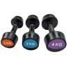 Buy cheap Free Weights Fitness Workout Rubber Coated Round Dumbbells from wholesalers