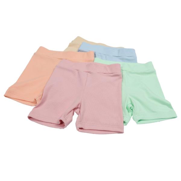 Buy cheap 100% Ribbed Cotton Custom Made Tee Shirts 260gsm Little Girl Boy Basic Shorts from wholesalers