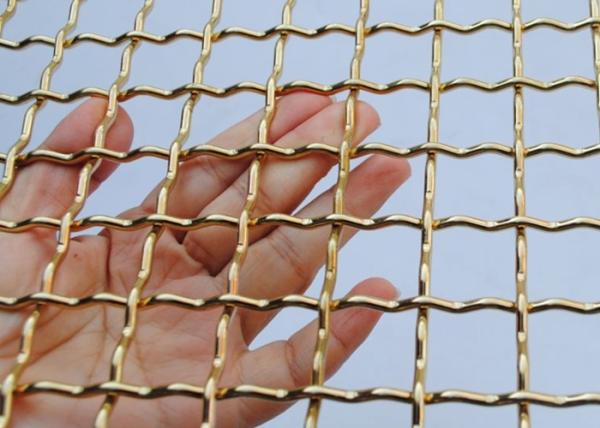 Anti Corrosion 304L Stainless Steel Crimped Wire Mesh 100 Micron 12.7mm Hole