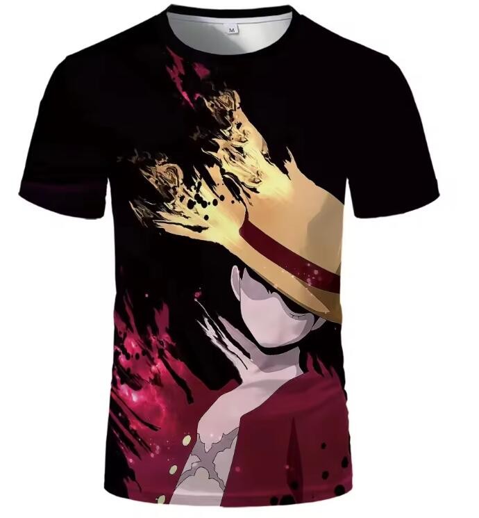 Cartoon Printed 3D Sublimation Shirt Fashionable Men'S Anime T-Shirt