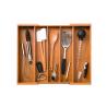 Buy cheap 5 Large Compartment Adjustable Bamboo Storage Organizer Cutlery Drawer Tray from wholesalers