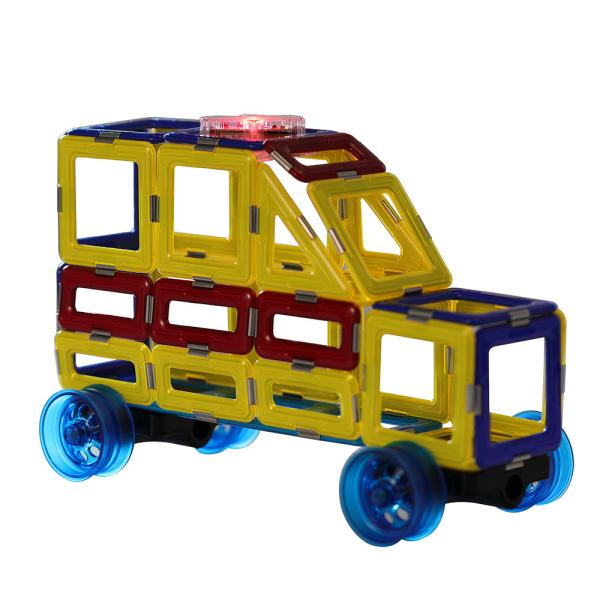 Strong Magnets Magnetic Construction Blocks Ambulance Educational Toys CE