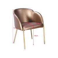 Buy cheap Iron Frame 49cm 74cm Faux Leather Dining Room Chairs product