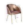 Buy cheap Iron Frame 49cm 74cm Faux Leather Dining Room Chairs from wholesalers