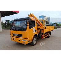 Buy cheap 120HP Small Telescopic Crane , 4t Dongfeng Telescopic Boom Truck Mounted Crane product