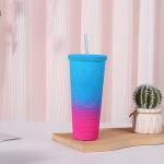 24oz Harvest Gradient Grid Cold Cup Tumbler Budget-Friendly