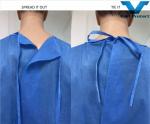 Anti Bacterial Waterproof Surgical Gown Lightweight SMS Non Woven Fabric