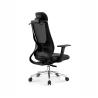 Buy cheap Adjustable Headrest Ergonomic Office Chair with Stainless Steel Backrest and Free Shipping from wholesalers