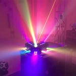 320W UV Color Bee Eyes LED Beam RG Laser Strobe Super 7in1 Effect Disco Lights