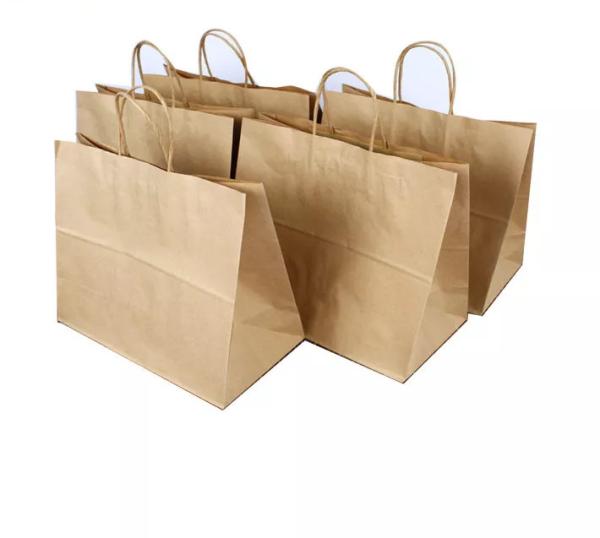 Buy cheap OEM Kraft Paper Handbag / Coffee Bags CMYK Embossed Eco Friendly from wholesalers
