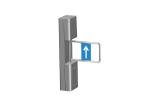 40person/min 100W SS304 Access Control Swing Gate