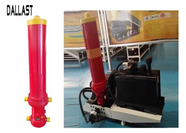 Buy cheap Muiti Stage Dump Trailer Hydraulic Cylinder , Single Acting Hydraulic Ram for Mining Truck from wholesalers