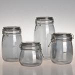 95ml 85ml Transparent Glass Jars Candy Food Storage Thickened Bottom 24pcs/ Ctn