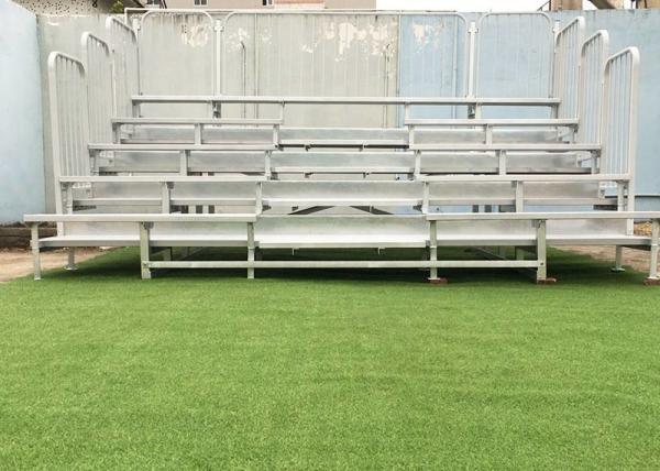 Sport Outdoor Aluminum Bleachers Durable With Aluminum Seat Planks / Polymer