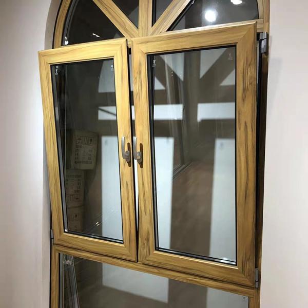 House Balcony Aluminum Frame Casement Window Impact Resistant Vertical Opening