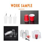 HIPS PVC Water Cup Making Machine 0.15mm Thickness Low Noise