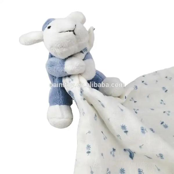 Buy cheap ODM OEM Animal Shape Skin-Friendly Gauze Infant Toys Baby Sheep Newborn Comforter from wholesalers