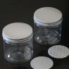 Buy cheap PET Food 100ml 150ml 250ml 300ml 16oz 32oz Amber Black PET Plastic Cosmetic Cream Jar with Aluminum Lid and Durable from wholesalers