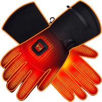 Buy cheap Winter Water Resistant PU Leather Electric Heated Gloves For Outdoor Work And product