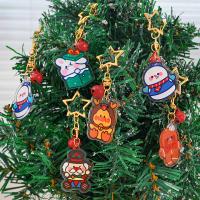 Buy cheap Custom Christmas Festival Acrylic Keychain Metal Ring Transparent Cute Cartoon product