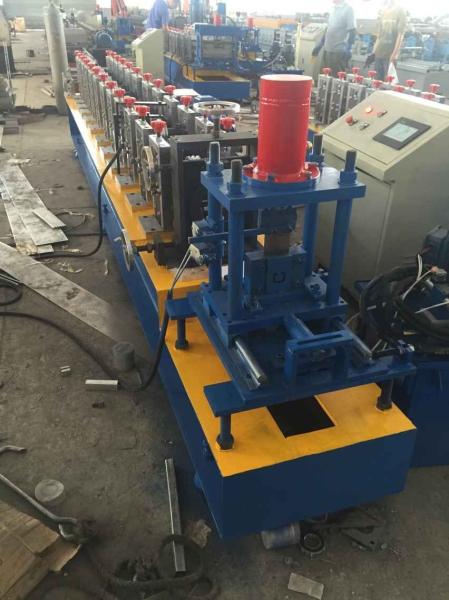 Buy cheap Hydraulic Cutting Chain Drive Galvanized Steel Sheet Door Rail Rolling Forming Machine 7.5Kw Main Power from wholesalers