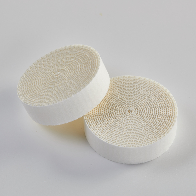 White Crepe / Pleat / Folds HME Filter Paper Industrial Absorbent Filter Paper