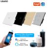 Buy cheap Wall Concealed Tuya Smart Home Wi Fi Switch with Grey Tempered Glass Panel 4 Gang Support Google Assistant Alexa Voice from wholesalers