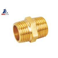 Buy cheap External Thread HPb 57-3 Hex Nipple Brass Fittings ISO9001 product