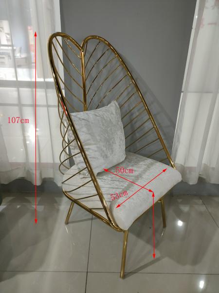 Buy cheap Strong Bearing Capacity 50cm 150kg Wrought Iron Dining Chair from wholesalers