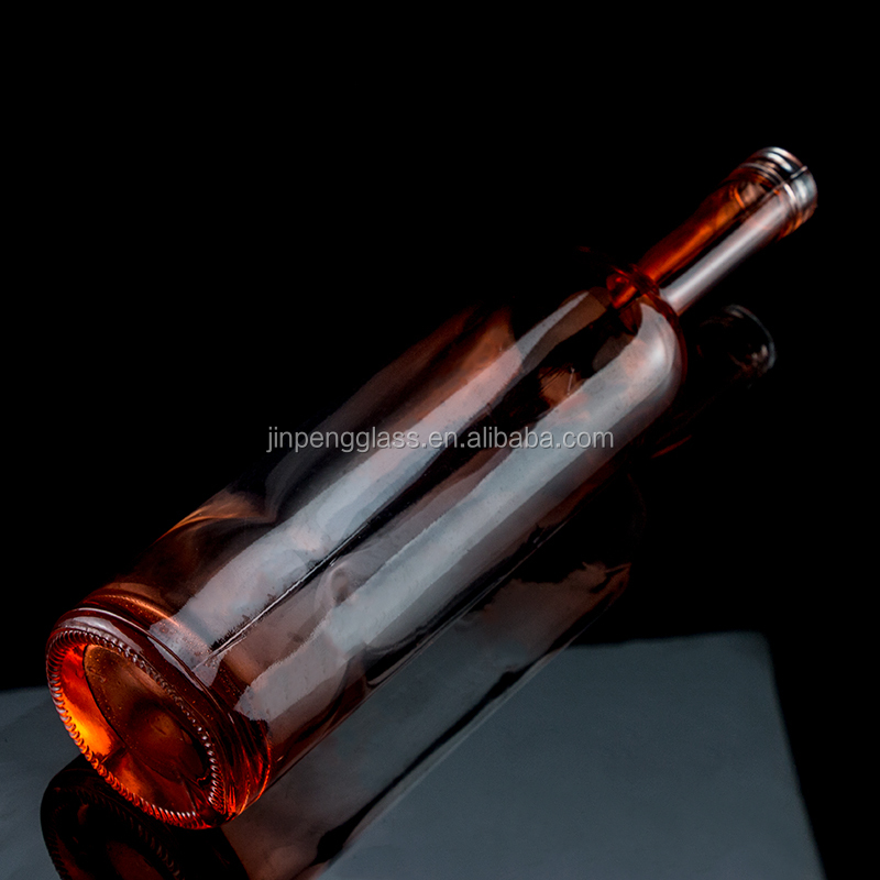 750ml Blue Square Glass Bottle with Gradient Color and Screw Cap Functional Features