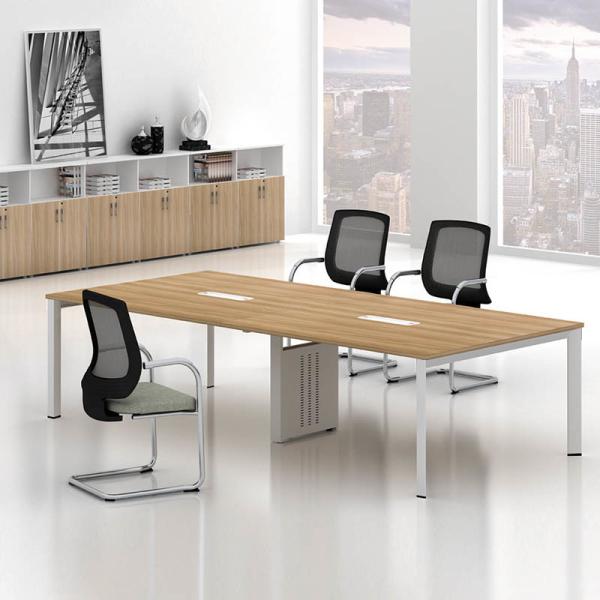 Buy cheap Meeting Room Oak Color Wood 6 Person Modern Conference Table from wholesalers