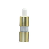 Buy cheap Gold Empty Essential Oil Bottle 20ml 0.25ml Dosage UV Coating Liquid Dropper product