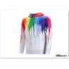 Buy cheap Graffiti Painting Drops Printed Long Sleeve Pockets Slim Pullover Hoodie Sweatshirt from wholesalers