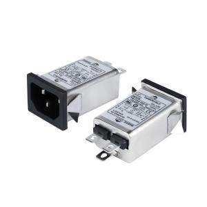 China YB11A4-10A-Q 110V/250V Plug In EMI Filter IEC Inlet Filter For Medical Appliance on sale