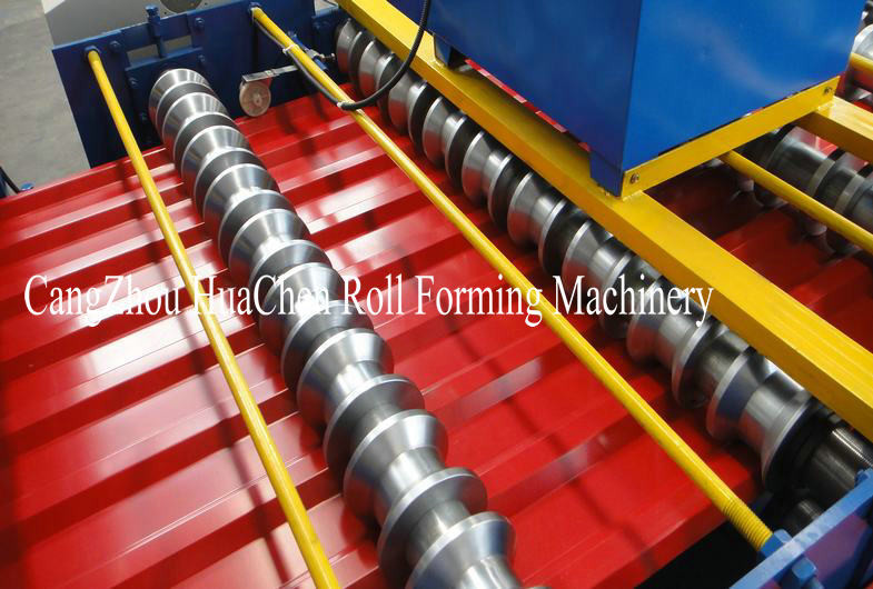 Colors Metal Tile Roofing Sheet Roll Forming Machine For Building Wall And Roof