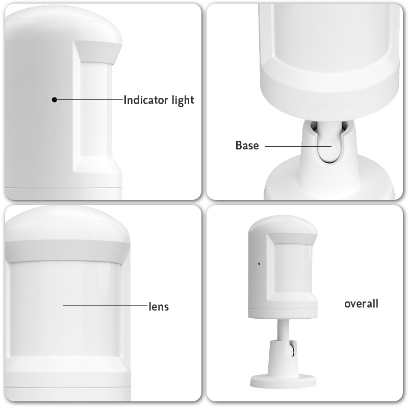 Zigbee PIR Motion Sensor Wireless Home Security System Tuya Zigbee 3.0 Smart Home Smart Life APP Detector Sensor