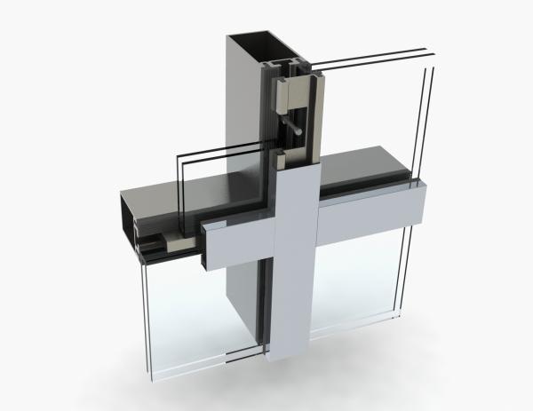 Buy cheap Heavy Duty Fire Rated Curtain Wall Heat Insulation Laminated Glass Curtain Wall from wholesalers