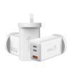 Buy cheap 3 Port Fast Charging Wall Charger 65W USB C Adapter Wall Charger USB A from wholesalers