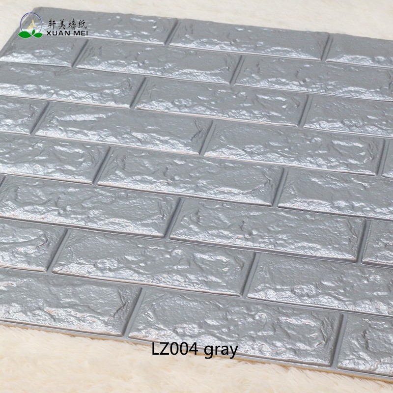 DIY Self Adhesive EVA Foam Wallpapers 3D Brick Wall Stickers for Modern Living Room Decor and Waterproof TV Background