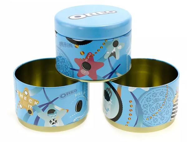 Buy cheap Round Sublimation Tinplate Cookie Tin Cans Food Packaging from wholesalers