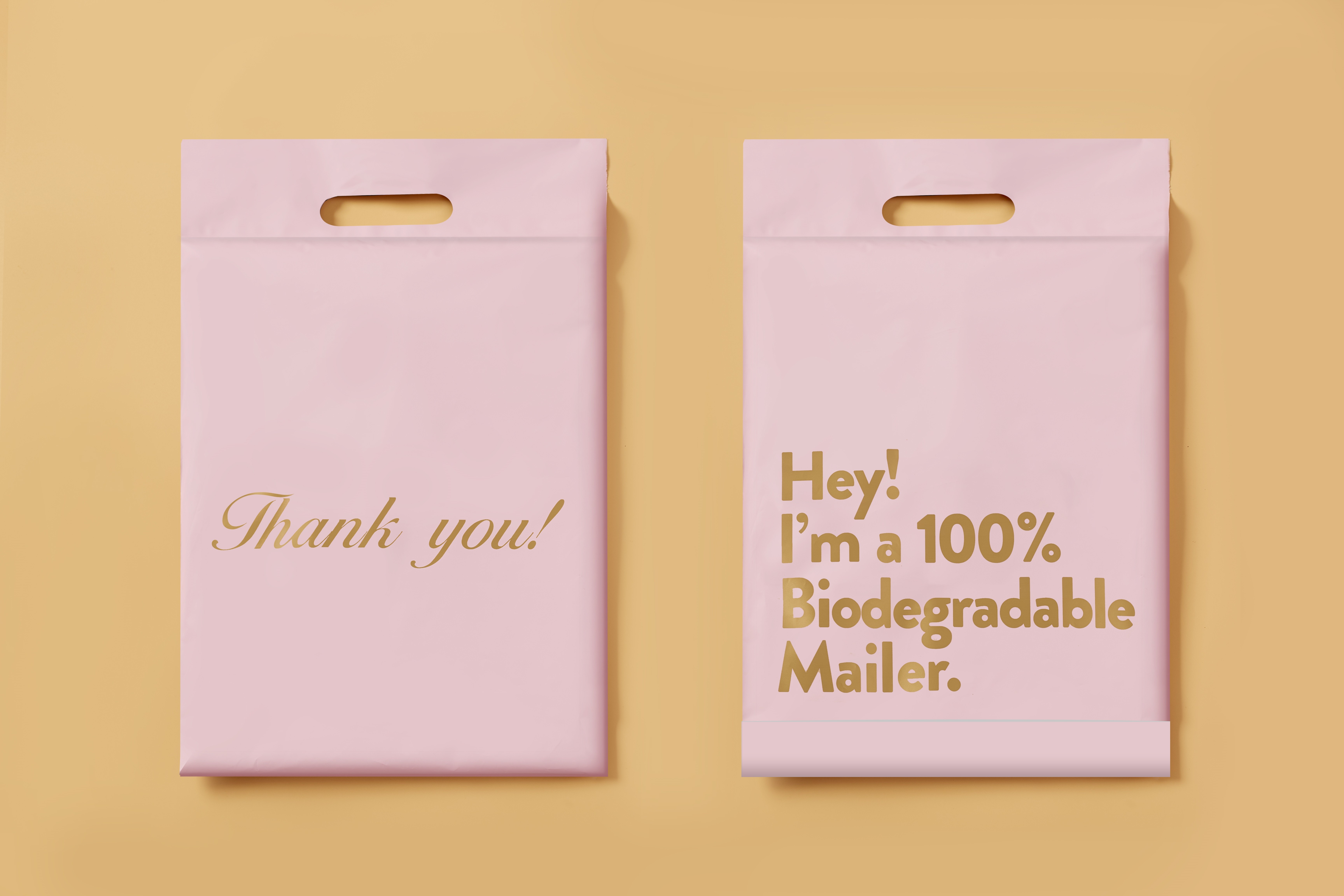 Pink Matte Poly Mailer Bubble Wrap 19x24'' Self Adhesive