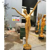 Buy cheap Bronze Garden Fountain Brass Dancer Fairy Sculpture Life Size product