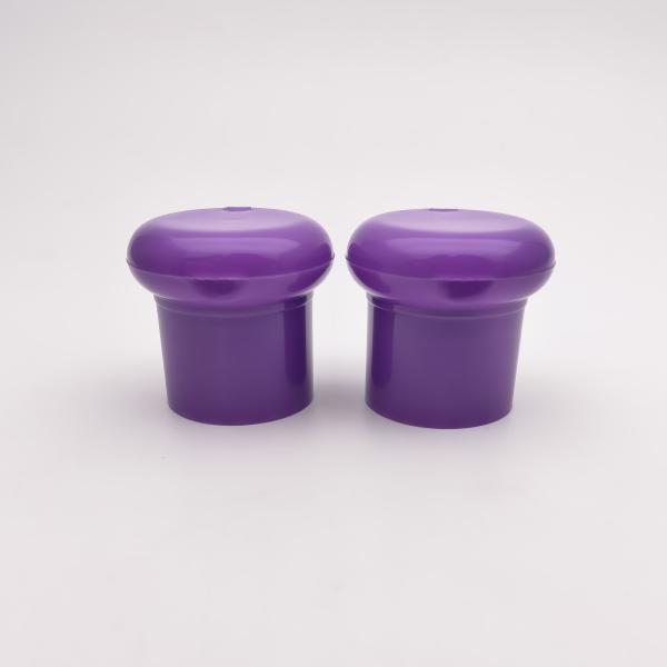 Buy cheap Purple Mushroom Shape PP Plastic Flip Top Cap from wholesalers