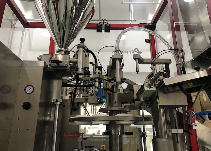 Stable Cosmetic Tube Sealing Machine , Cosmetic Filling Machine 12 Stations Easy Control