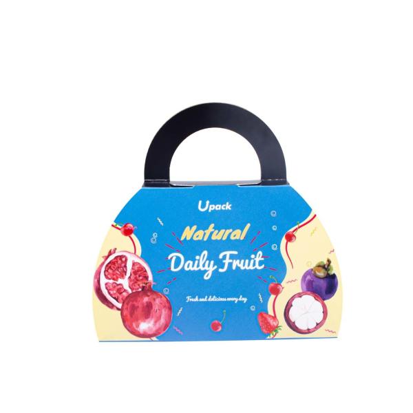 Buy cheap Cardboard Takeaway Boxes For Vegetables Packaging With Handle from wholesalers
