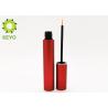 Buy cheap Cylinder Shape Empty Eyeliner Container Red Color Aluminum Material Made from wholesalers